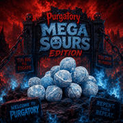 Blue Raspberry Mega Sours PURGATORY EDITION 20 Pack