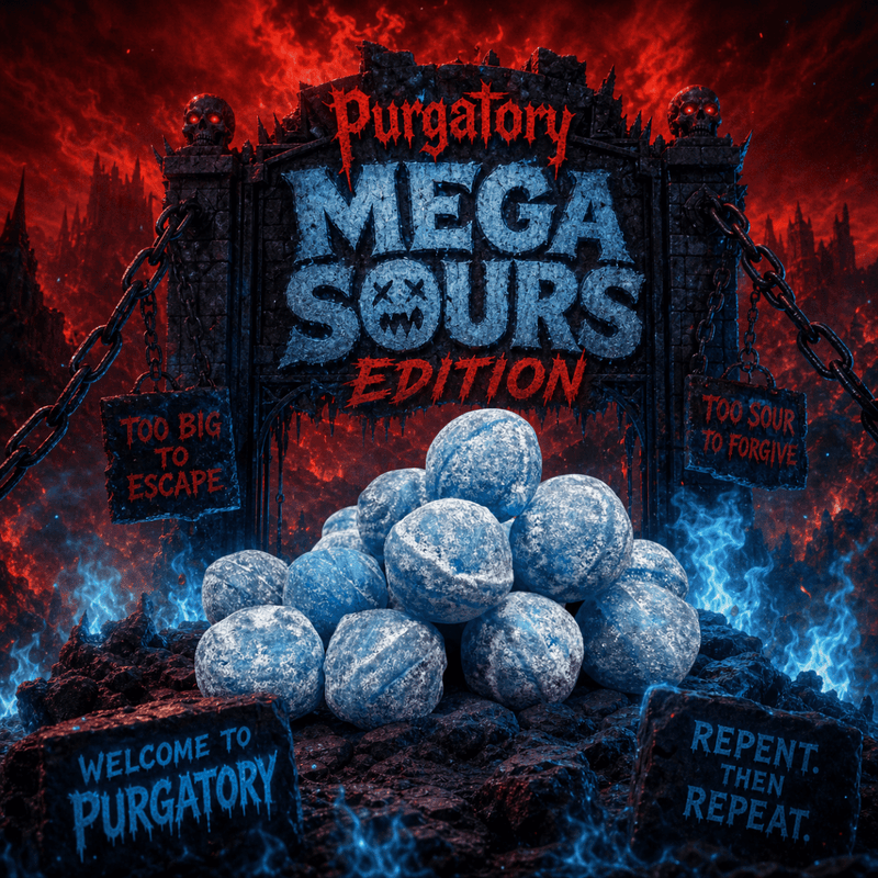 Blue Raspberry Mega Sours PURGATORY EDITION 20 Pack