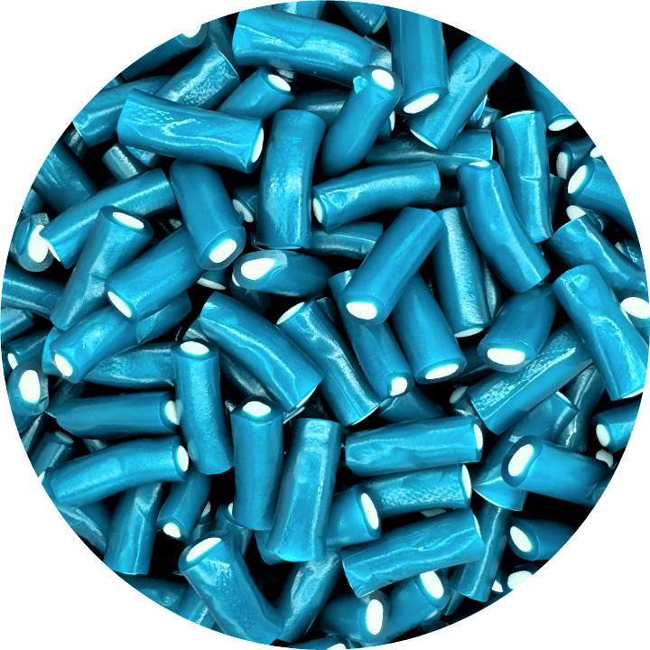 Blue Raspberry Pencil Bites - Happy Candy UK LTD