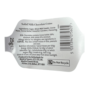 Bonds Christmas Gold Milk Chocolate Coins Net 25g