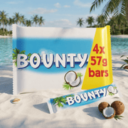 Bounty Coconut Milk Chocolate Duo Bars 4 Pack 228g