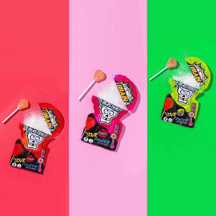 BRAIN BLASTERZ Sour Powder Lolly Dipper 10g - Happy Candy UK LTD