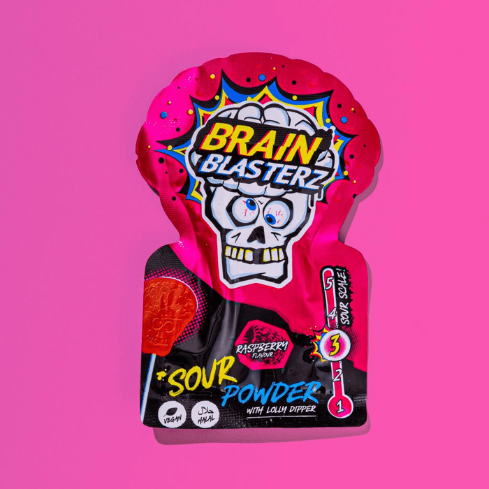 BRAIN BLASTERZ Sour Powder Lolly Dipper 10g - Happy Candy UK LTD
