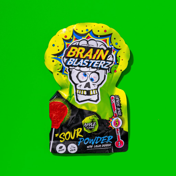 BRAIN BLASTERZ Sour Powder Lolly Dipper 10g - Happy Candy UK LTD