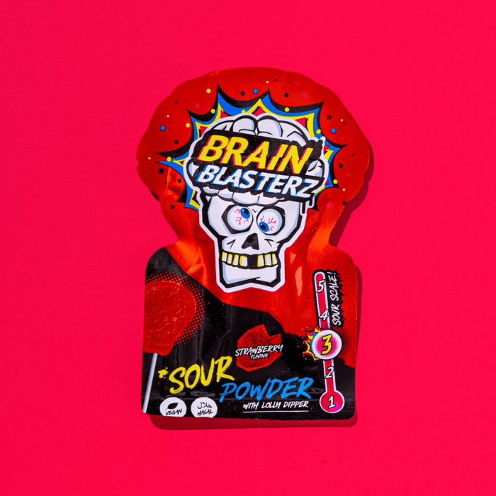 BRAIN BLASTERZ Sour Powder Lolly Dipper 10g - Happy Candy UK LTD