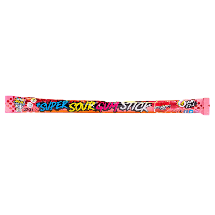 BRAIN BLASTERZ Super Sour Gum Stick 22g - Happy Candy UK LTD