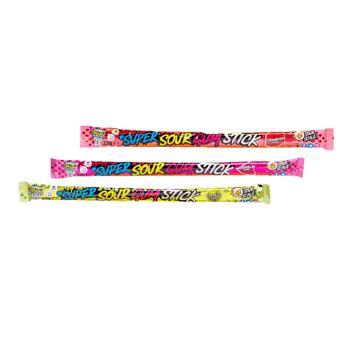 BRAIN BLASTERZ Super Sour Gum Stick 22g - Happy Candy UK LTD
