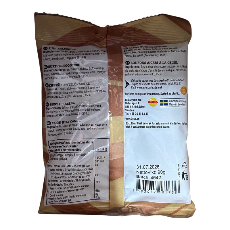 Bubs Cool Cola Skulls Bag 90g - Happy Candy UK LTD