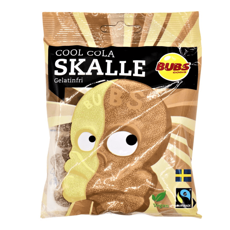 Bubs Cool Cola Skulls Bag 90g - Happy Candy UK LTD