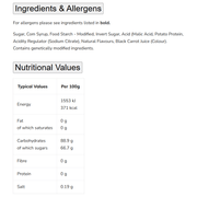 Bubs Sour Diamond Strawberry Vanilla (USA) 156g