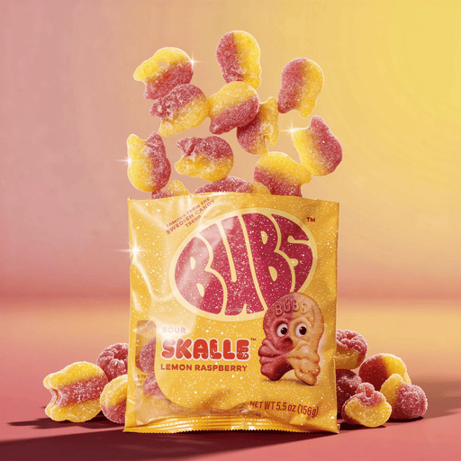 Bubs Sour Skalle Lemon Raspberry (USA) 156g