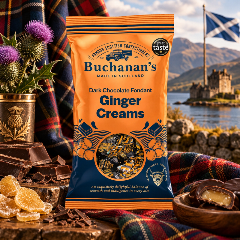 Buchanan's Dark Chocolate Fondant Ginger Creams Bag 120g
