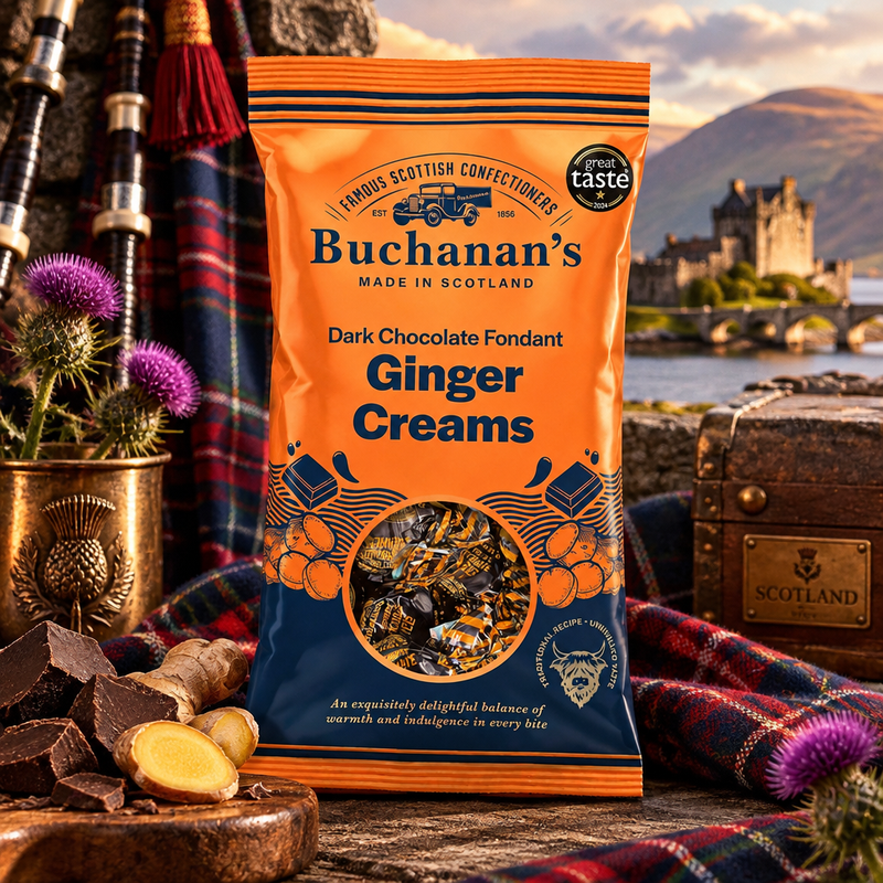 Buchanan's Dark Chocolate Fondant Ginger Creams Bag 120g