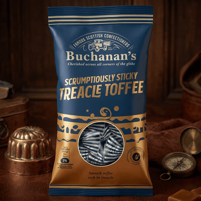 Buchanan's Scrumptiously Sticky Treacle Toffee Bag 120g