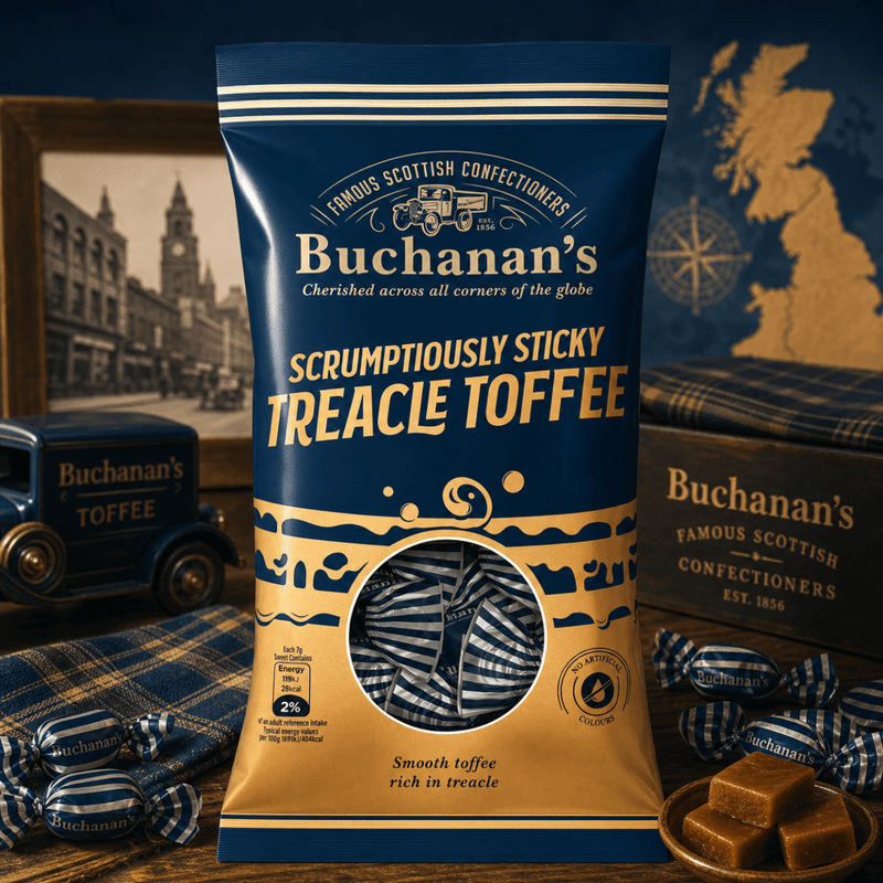 Buchanan's Scrumptiously Sticky Treacle Toffee Bag 120g