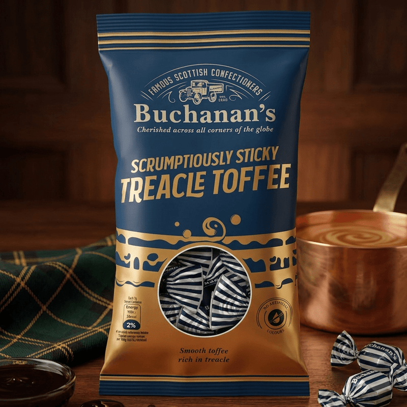 Buchanan's Scrumptiously Sticky Treacle Toffee Bag 120g