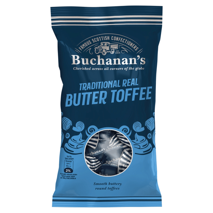 Buchanan's Traditional Real Butter Toffee Bag 120g