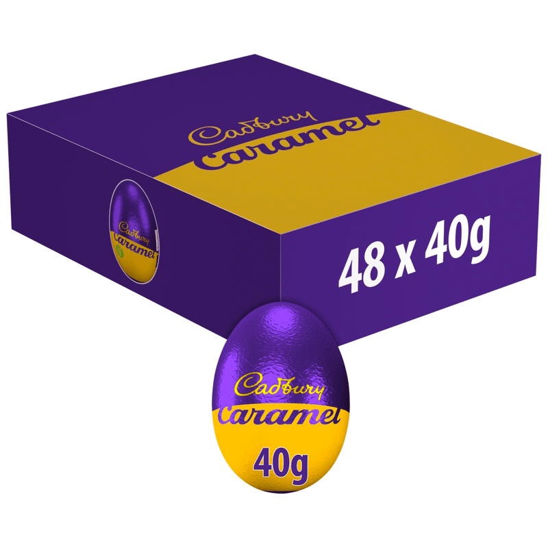 Cadbury Caramel Chocolate Eggs BULK BOX 48X40g