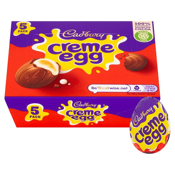 Cadbury Creme Egg Chocolate 5 Pack Multipack 200g (5 x 40g)