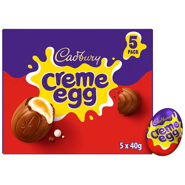 Cadbury Creme Egg Chocolate 5 Pack Multipack 200g (5 x 40g)