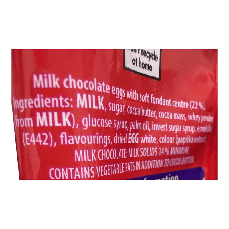 Cadbury Creme Egg Minis Milk Chocolate Bag 78g