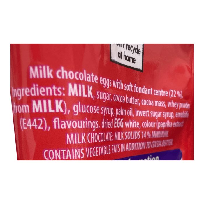 Cadbury Creme Egg Minis Milk Chocolate Bag 78g