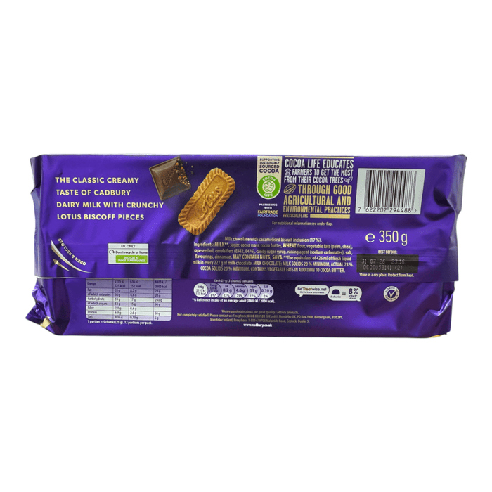 Cadbury Dairy Milk BISCOFF Giant XL Gift Chocolate Bar 350g
