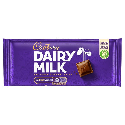 Cadbury Dairy Milk Chocolate Bar 110g - Happy Candy UK LTD