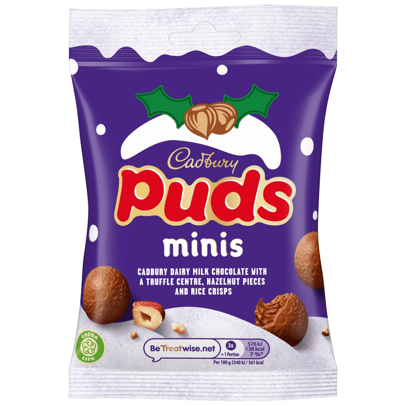Cadbury Dairy Milk Chocolate Mini Puds Bag 73g
