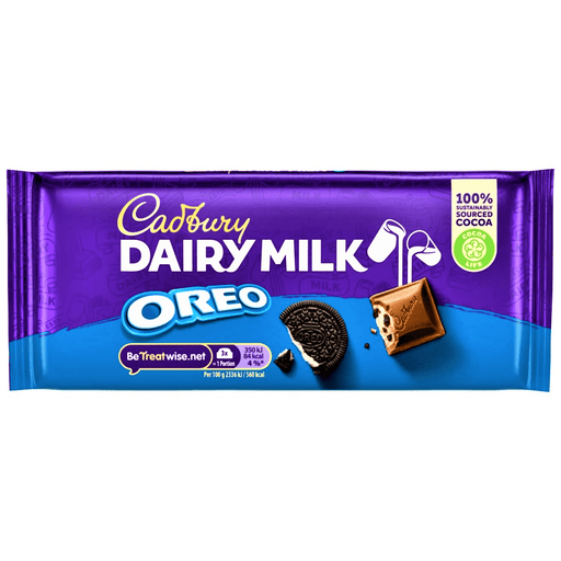 Cadbury Dairy Milk OREO Chocolate Bar 120g - Happy Candy UK LTD