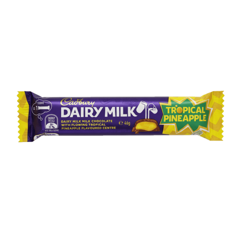 Cadbury Dairy Milk TROPICAL PINEAPPLE Milk Chocolate Bar (AUSTRALIA) 46g