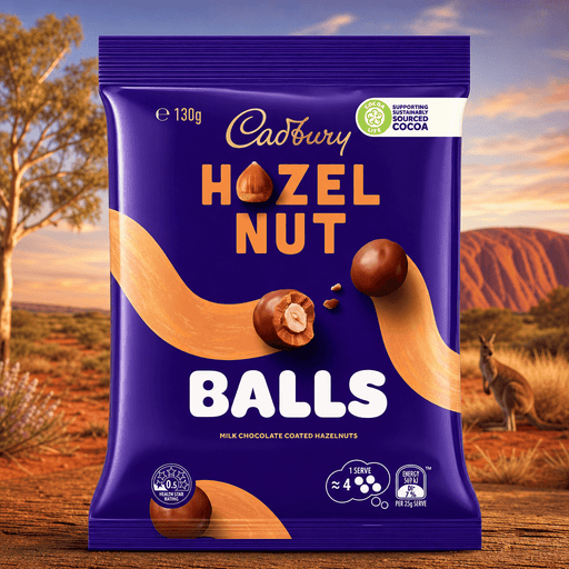 Cadbury HAZELNUT Milk Chocolate Balls Bag (AUSTRALIA) 130g