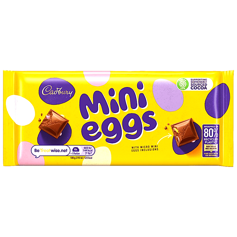 Cadbury Mini Eggs Milk Chocolate Bar 110g