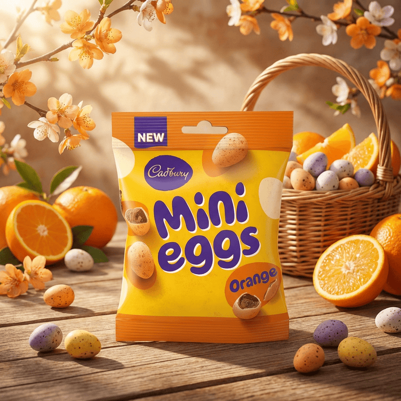 Cadbury Mini Eggs ORANGE Milk Chocolate Bag 74G