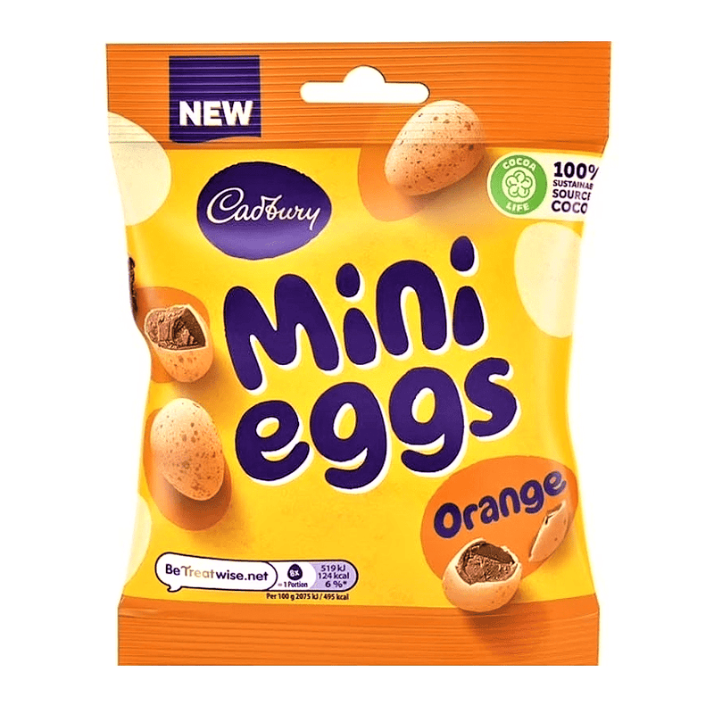 Cadbury Mini Eggs ORANGE New For Easter 2025 80G - Happy Candy UK LTD