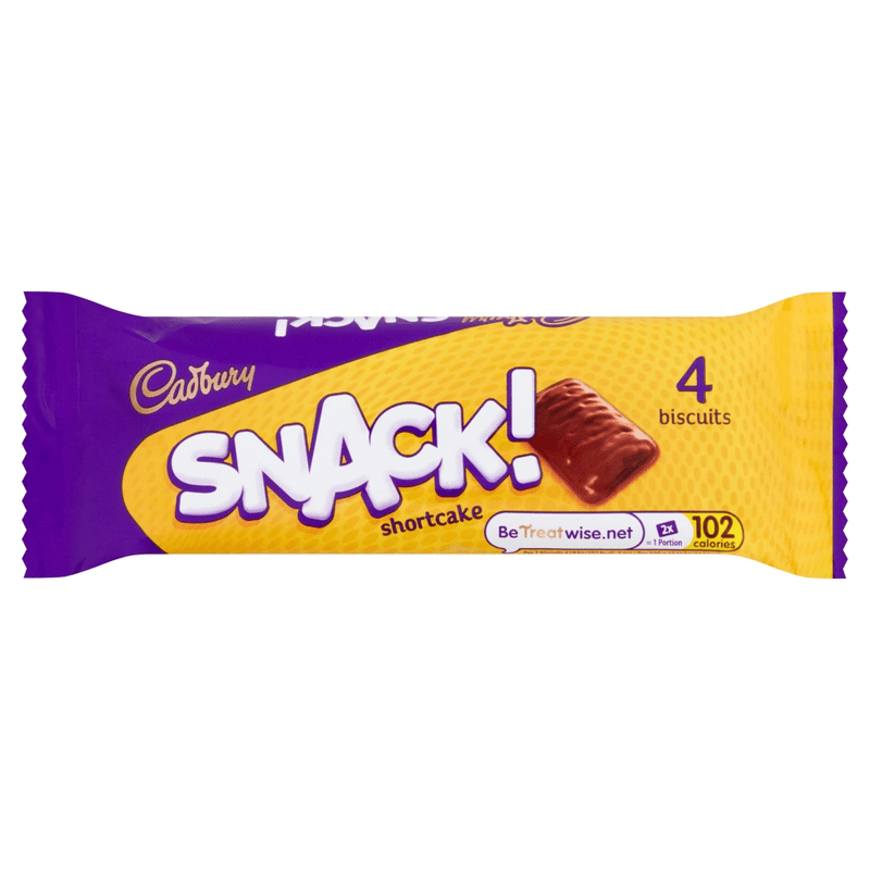 Cadbury Snack Shortcake Chocolate Biscuit 4 Pack 40g