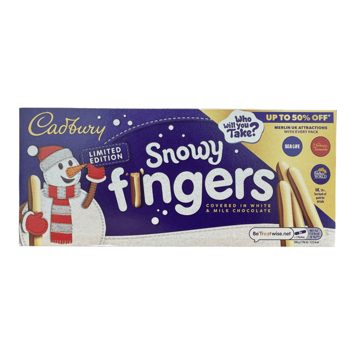 Cadbury Snowy Fingers Biscuits Limited Edition Box 115g