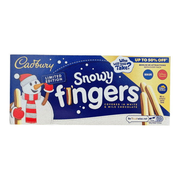 Cadbury Snowy Fingers Biscuits Limited Edition Box 115g