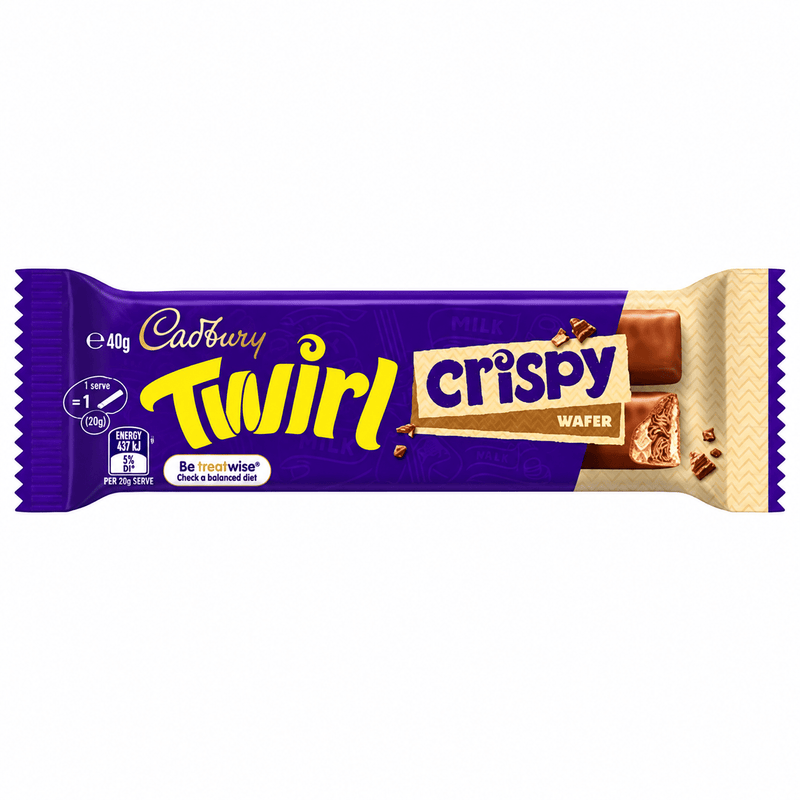 Cadbury Twirl CRISPY WAFER Milk Chocolate Bar (AUSTRALIA) 40g