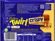 Cadbury Twirl CRISPY WAFER Milk Chocolate Bar (AUSTRALIA) 40g