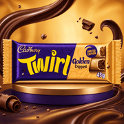 Cadbury Twirl GOLDEN DIPPED Milk Chocolate Bar (LIMITED EDITION) 43g