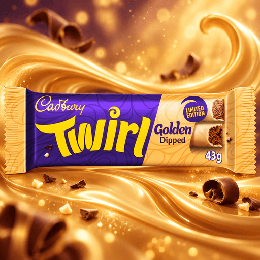 Cadbury Twirl GOLDEN DIPPED Milk Chocolate Bar (LIMITED EDITION) 43g