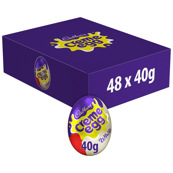 Cadbury White Chocolate Creme Eggs BULK BOX 48X40g