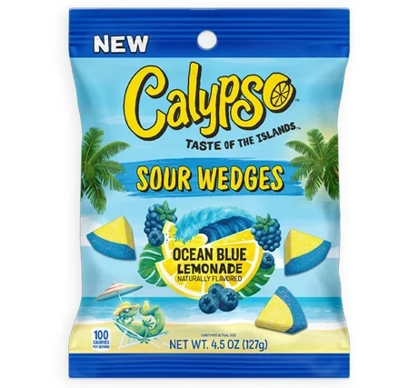 Calypso Sour Wedges Ocean Blue Lemonade (USA) 127g