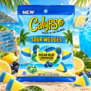 Calypso Sour Wedges Ocean Blue Lemonade (USA) 127g