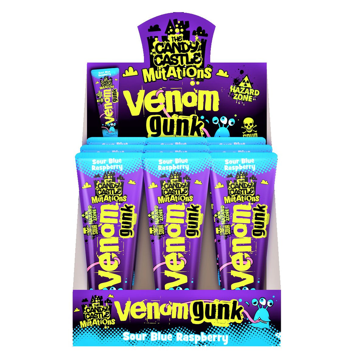 Candy Castle Mutations Sour Venom Gunk Blue Raspberry 120g Happy