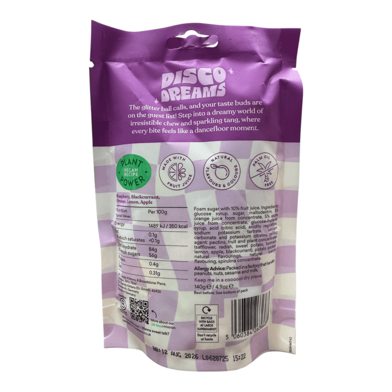 CANDY KITTENS DISCO DREAMS Vegan Gourmet Sour Chews 140g