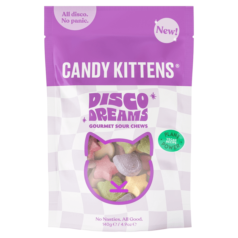 CANDY KITTENS DISCO DREAMS Vegan Gourmet Sour Chews 140g