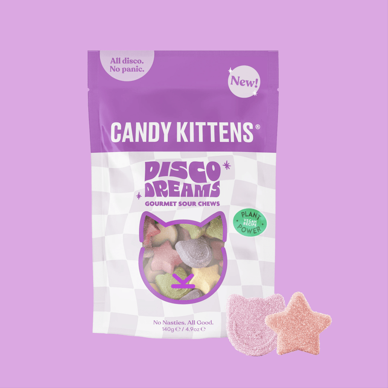 CANDY KITTENS DISCO DREAMS Vegan Gourmet Sour Chews 140g