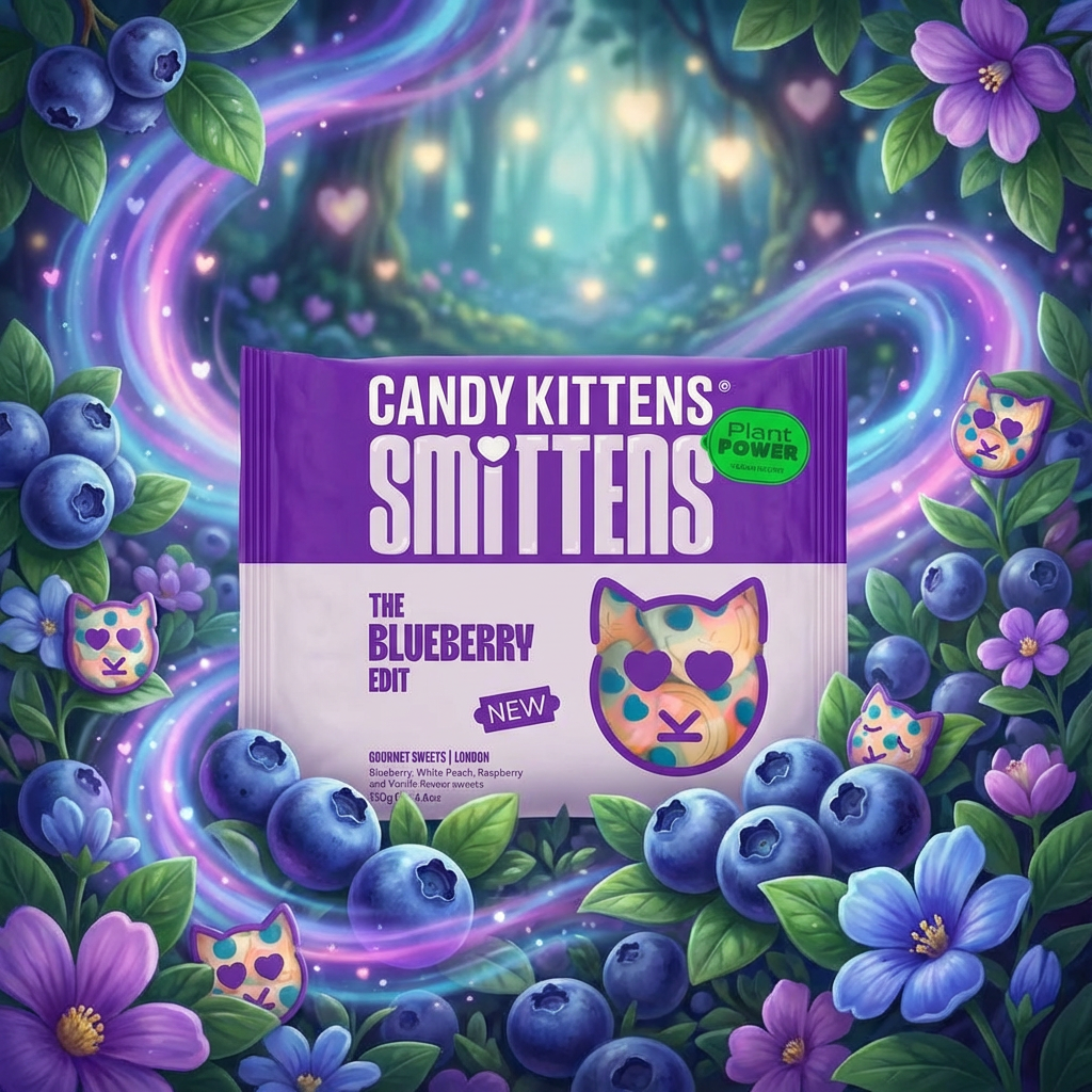 Candy Kittens Smittens Blueberry Edit Vegan Gourmet Sweets 130g — Happy ...